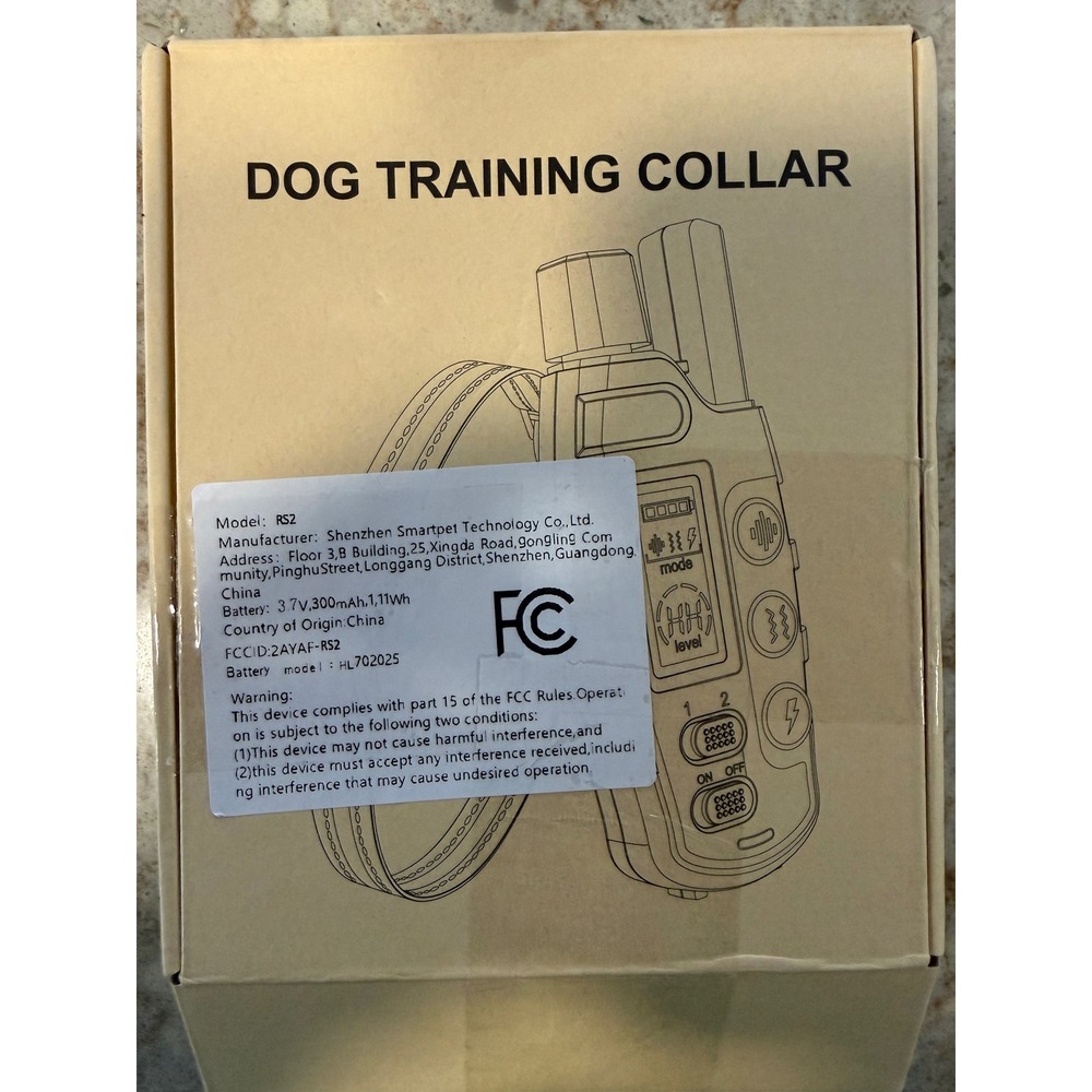 Smartpet RS2 Dog Training Collar Waterproof Rechargeable Remote‎ Shock Vibration